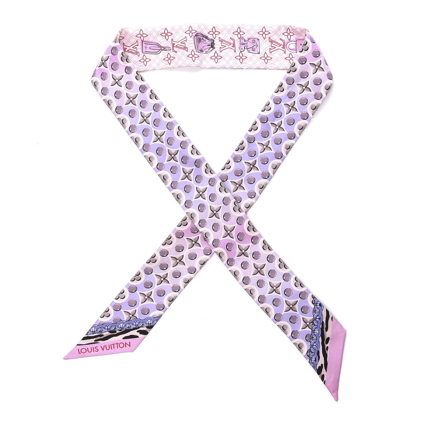 Silk Monogram Bubblegram BB Bandeau Blush