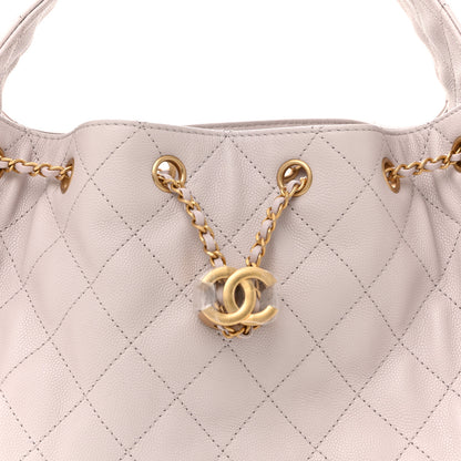 Chanel Caviar Quilted Small Chanel 25 Handbag Lilas Lilac 8 of 10