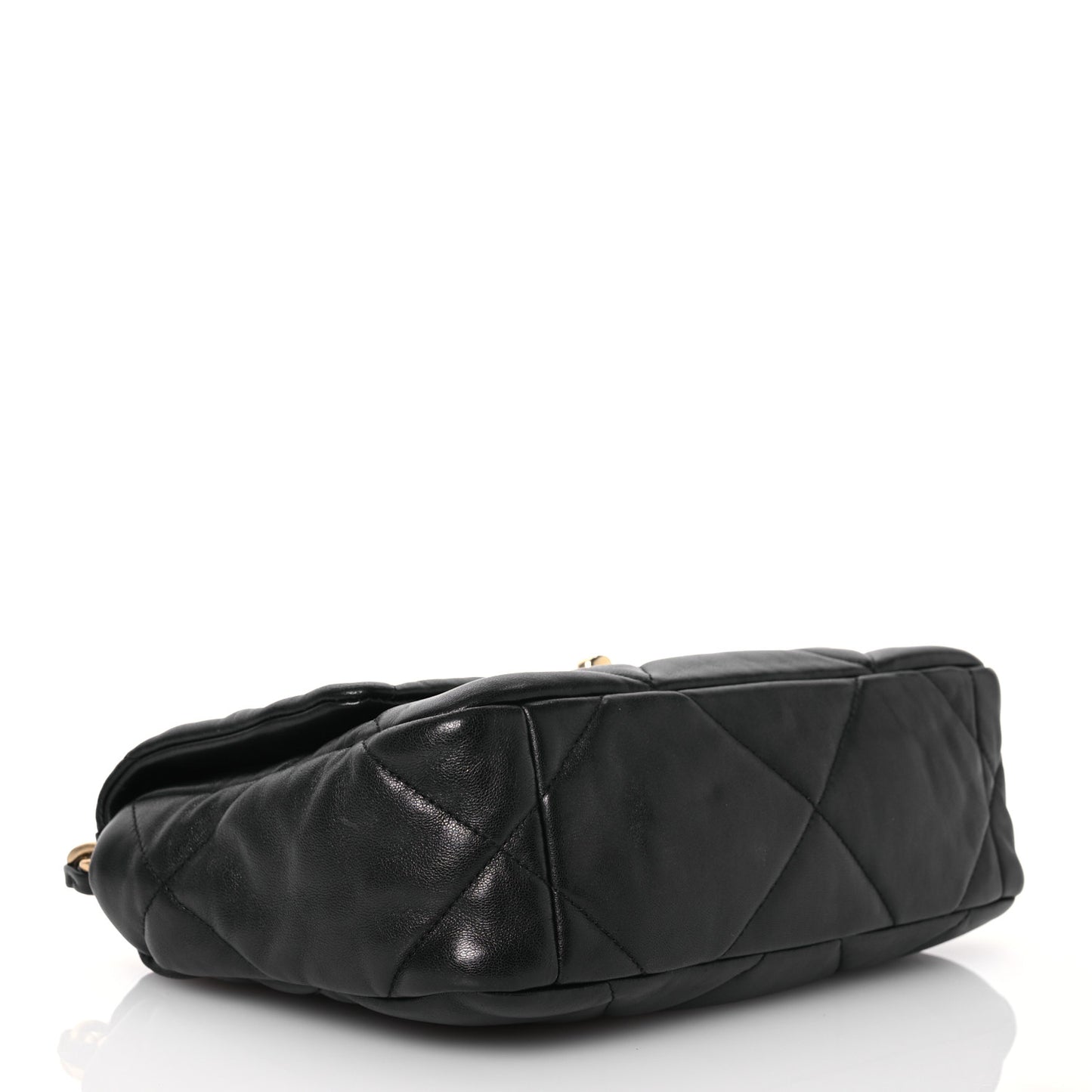 Lambskin Quilted Medium Chanel 19 Flap Black