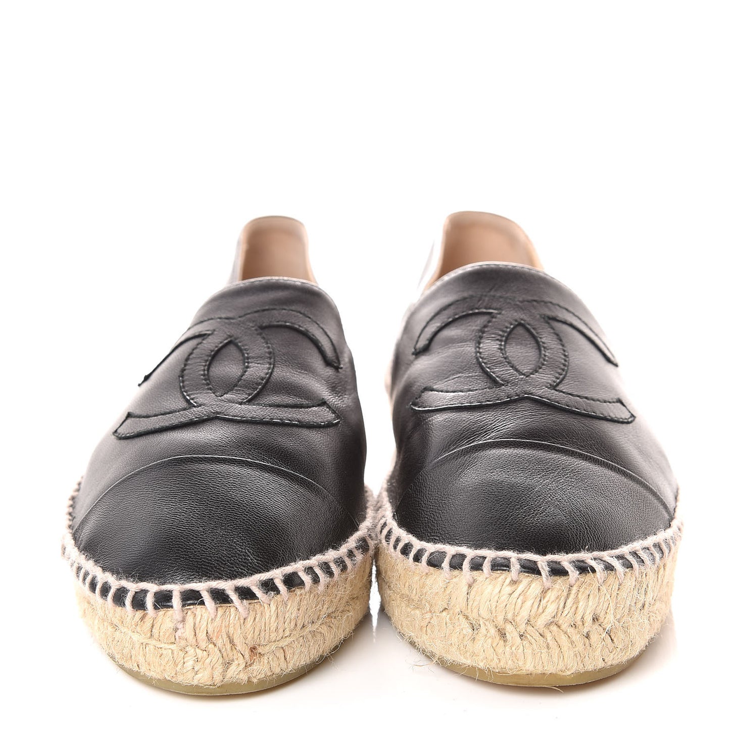 Lambskin CC Espadrilles 39 Black
