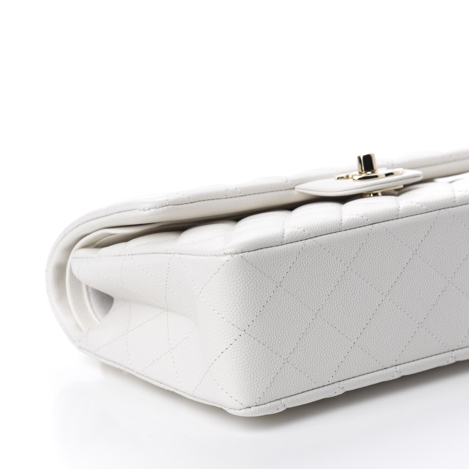 Chanel Caviar Quilted Small Double Flap White 6 of 11