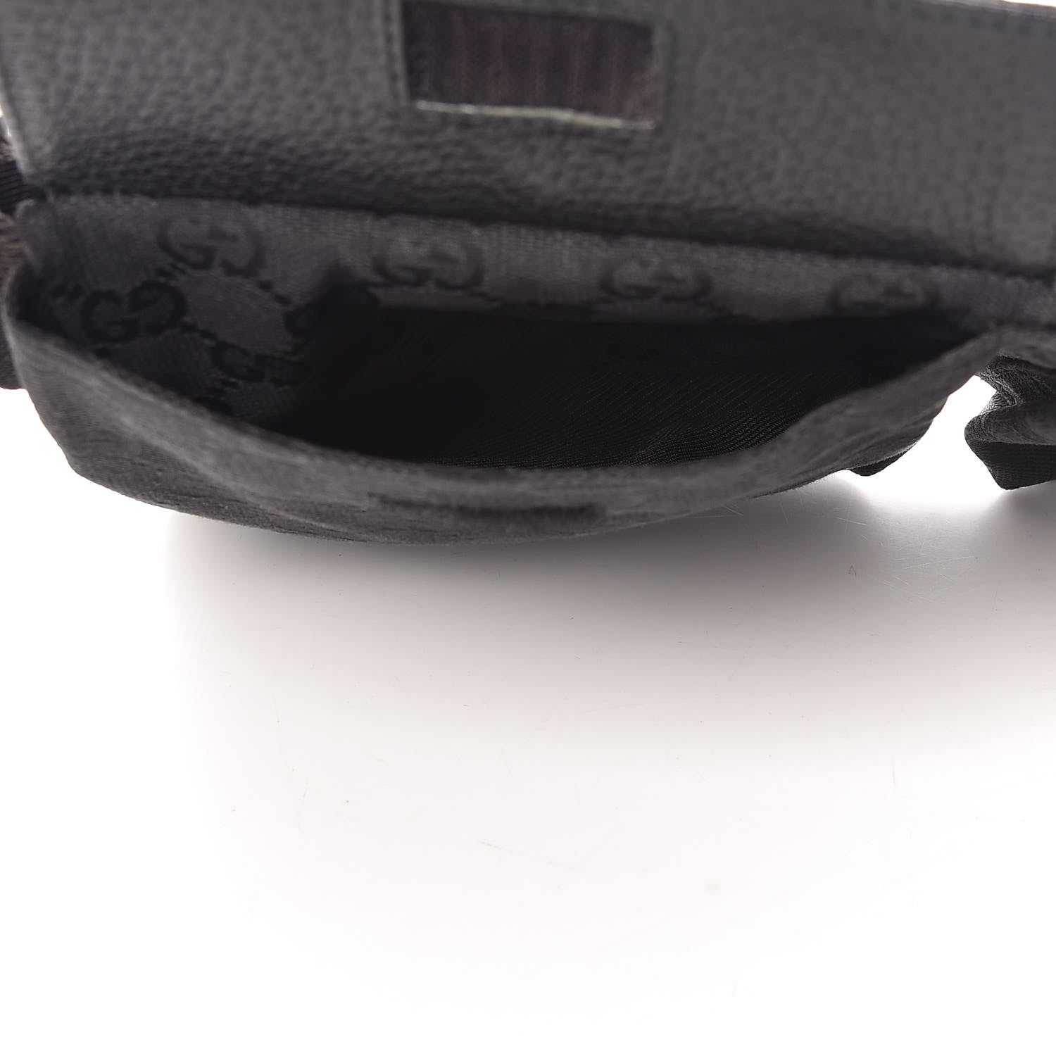 Gucci GG Monogram Double Pocket Belt Bag Black 6 of 15