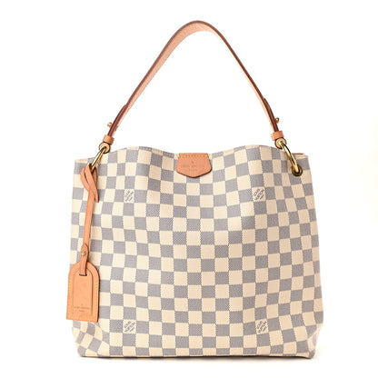 Louis Vuitton Damier Azur Graceful PM Rose Ballerine 1 of 13