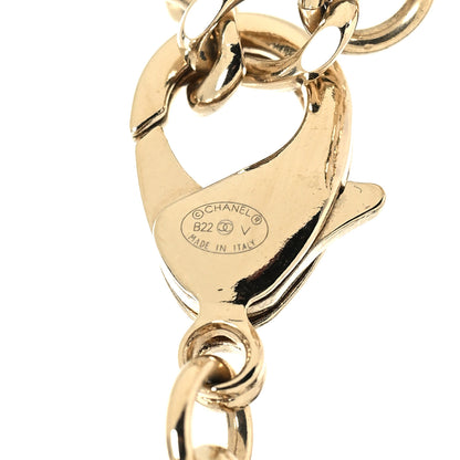 Chanel Crystal Chain CC Link Choker Gold Silver 5 of 5