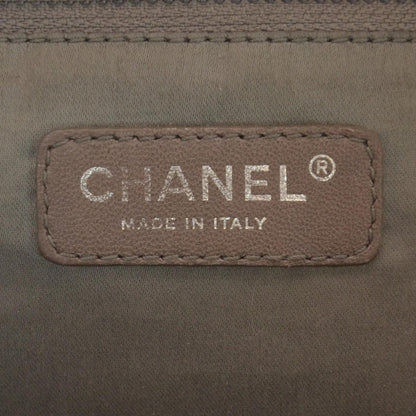 Chanel Metallic Calfskin Perforated Large Drill Accordion Flap Black 5 of 8