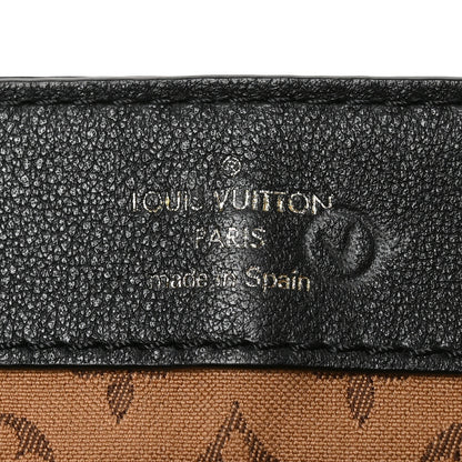 Louis Vuitton Smooth Calfskin Soft Dauphine MM Black 6 of 9