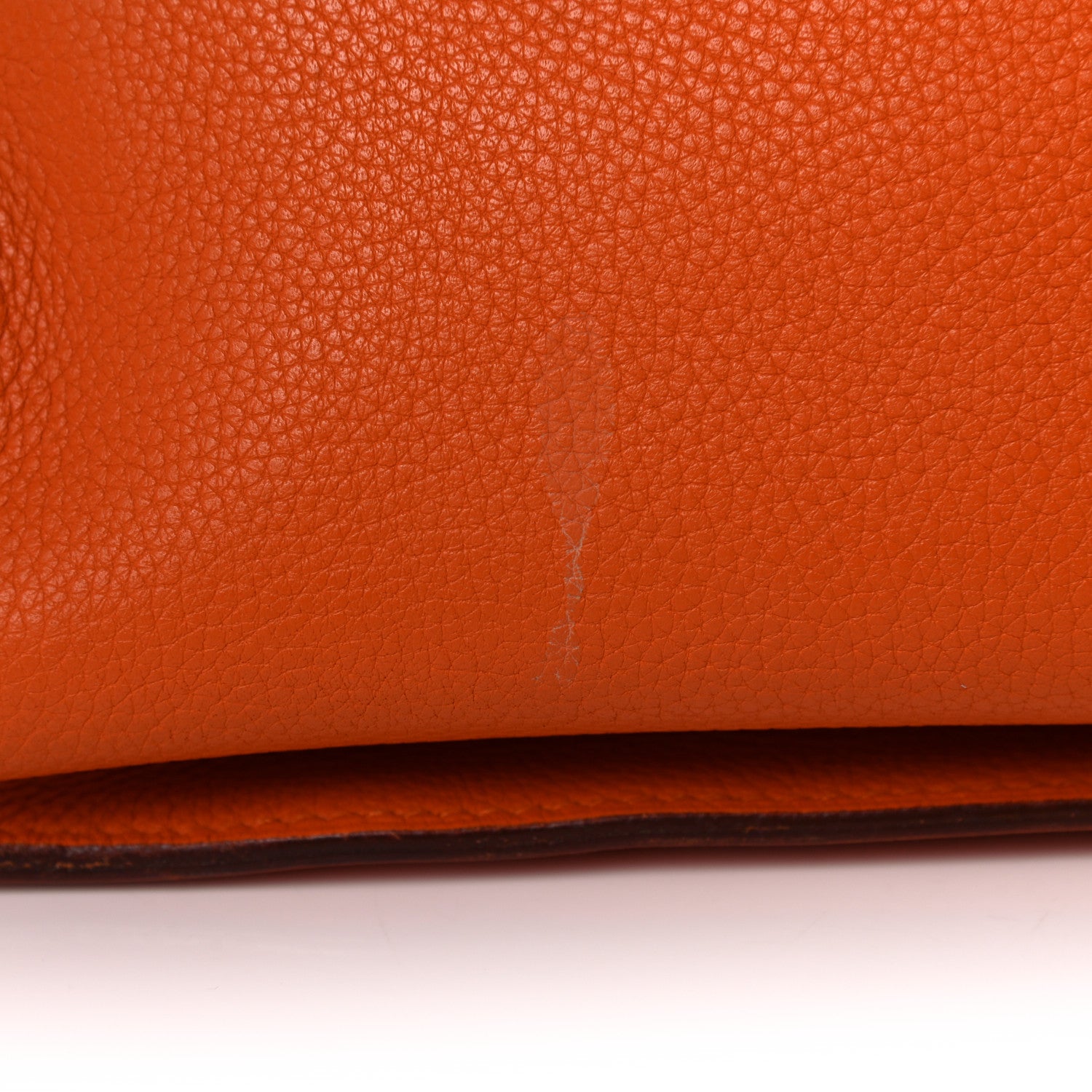 Hermes Taurillon Clemence Jypsiere 34 Orange 31 of 37