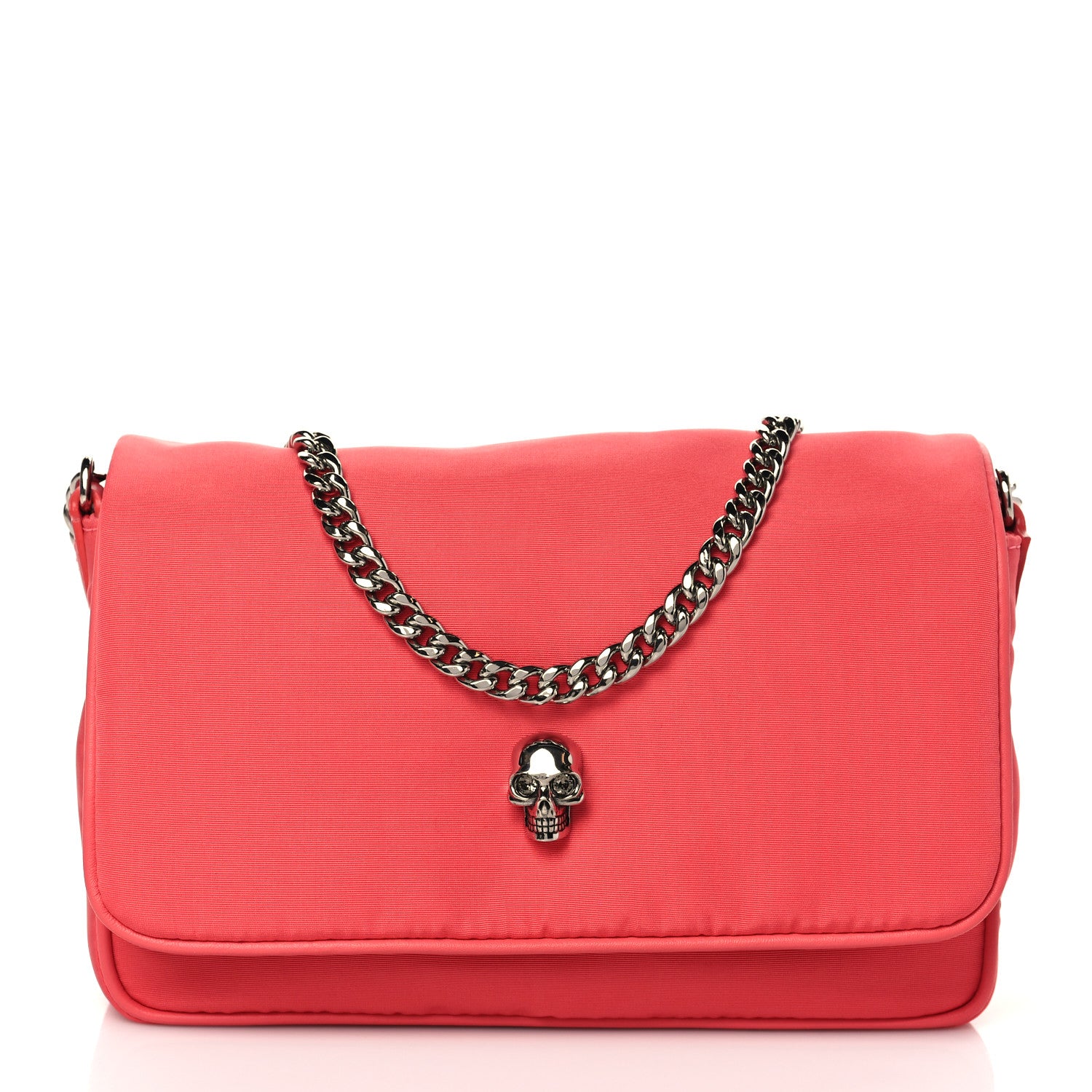 Alexander McQueen Nylon Skull Camera Crossbody Bag Pink 1 of 9