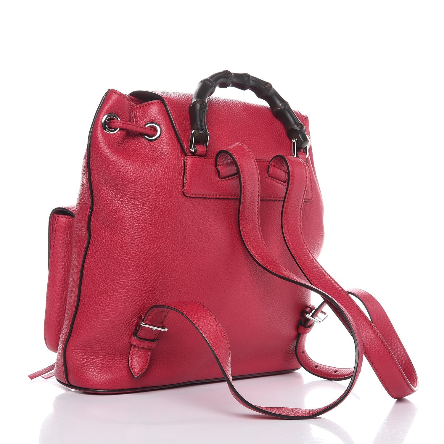 Gucci Cellarius Calfskin Medium Bamboo Backpack Petunia 3 of 7