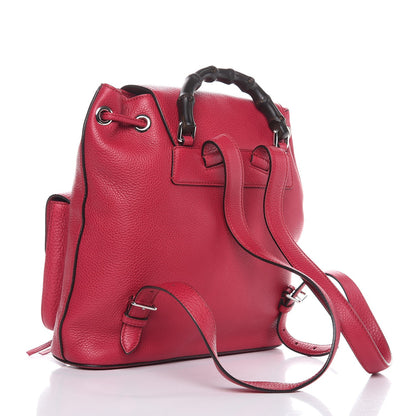 Gucci Cellarius Calfskin Medium Bamboo Backpack Petunia 3 of 7