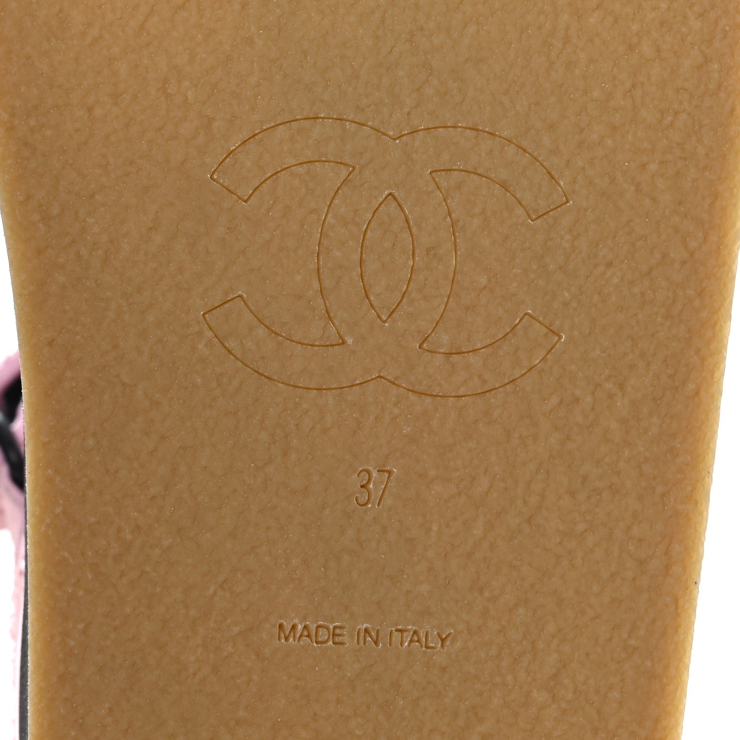 Chanel Suede Calfskin Velcro Flat Sandals 37 Light Pink 8 of 8