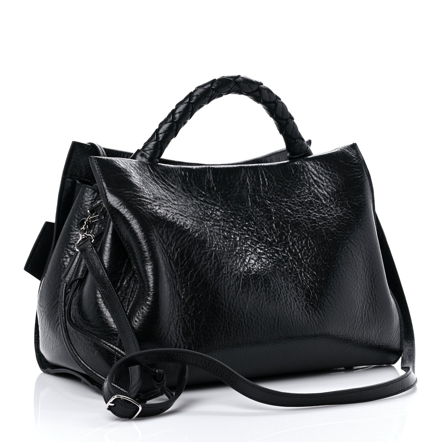 Mulberry Shiny Calfskin Iris Tote Black 2 of 6