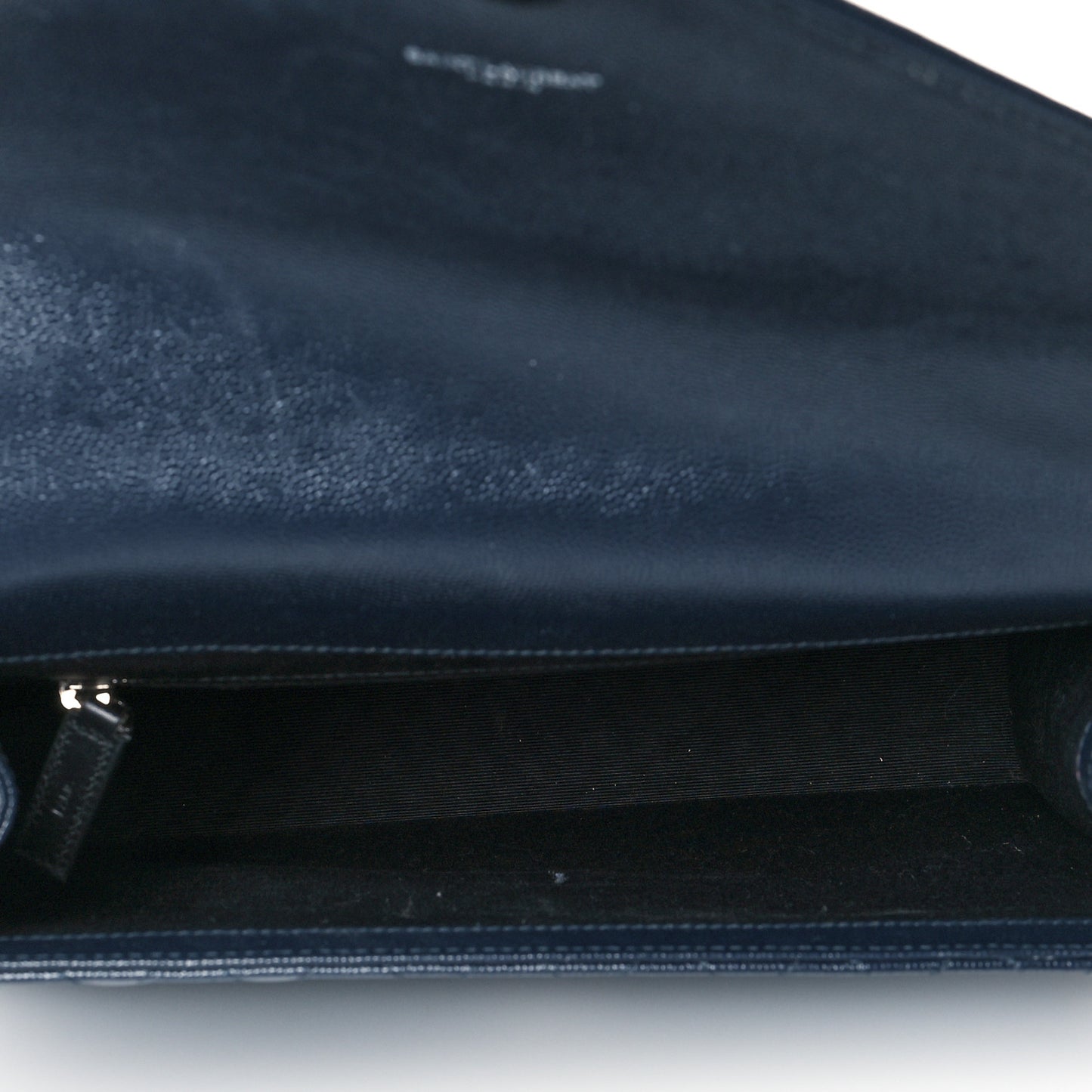 Grain De Poudre Mixed Matelasse Triquilt Large Monogram Satchel Deep Marine