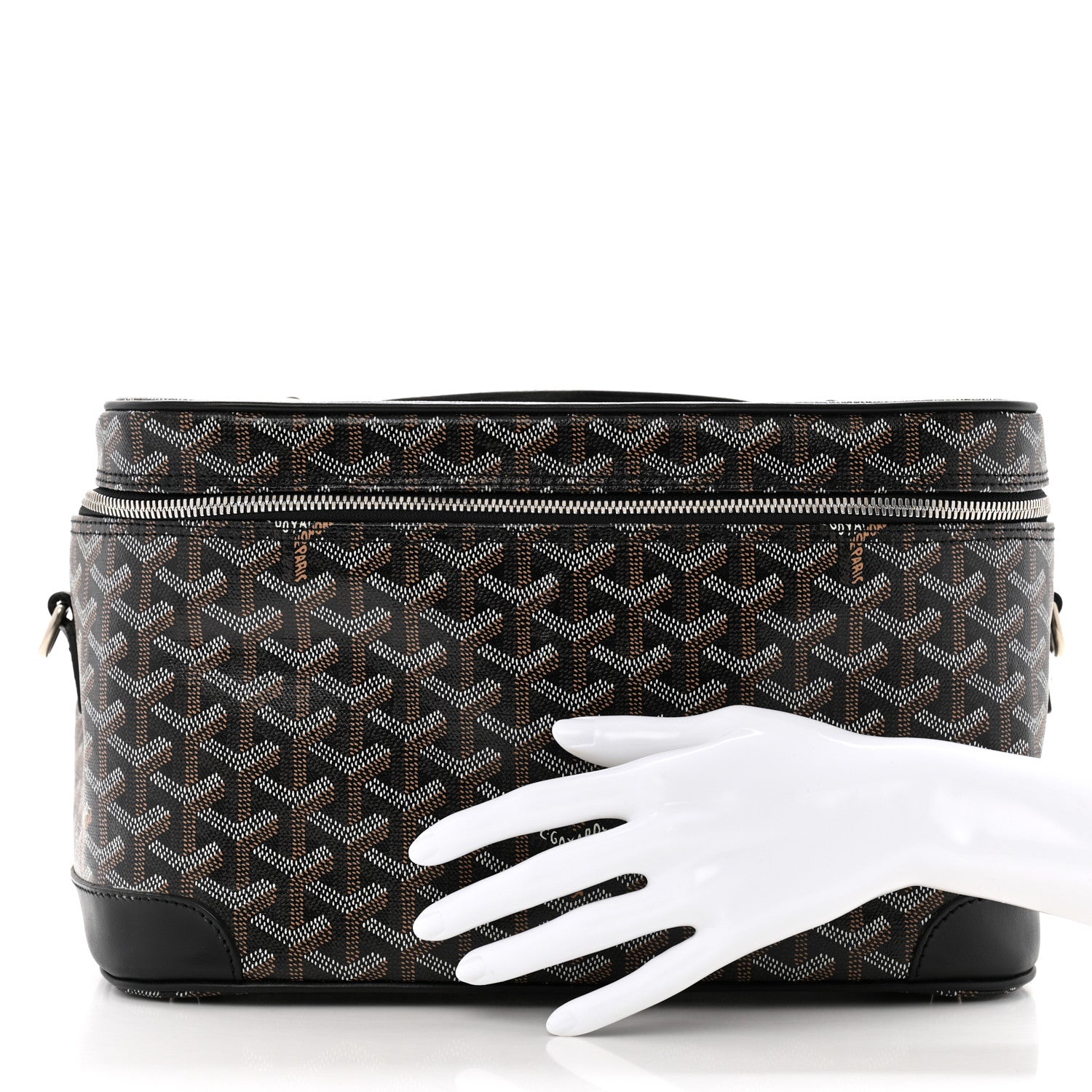 Goyard Goyardine Cosmetic Train Case Black 3 of 11