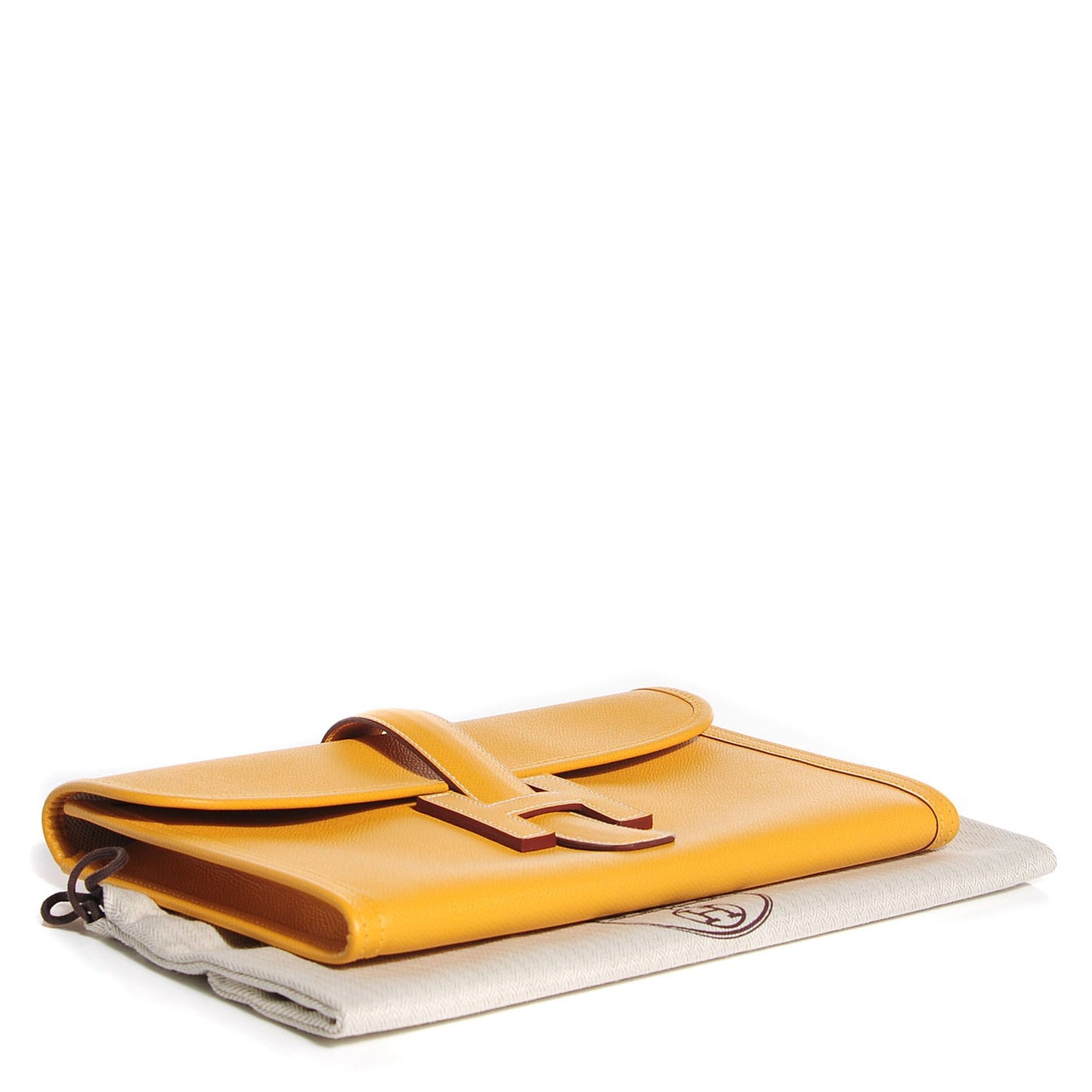 Epsom Jige PM Clutch Jaune D'Or