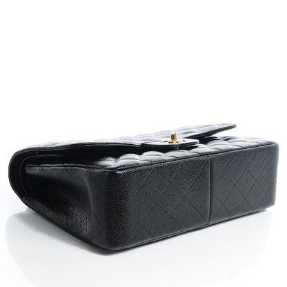 Chanel Caviar Quilted Jumbo Double Flap Black 4 of 9