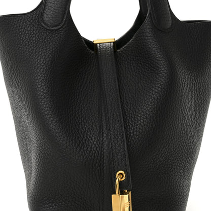 Hermes Taurillon Clemence Picotin Lock 18 PM Black 7 of 11