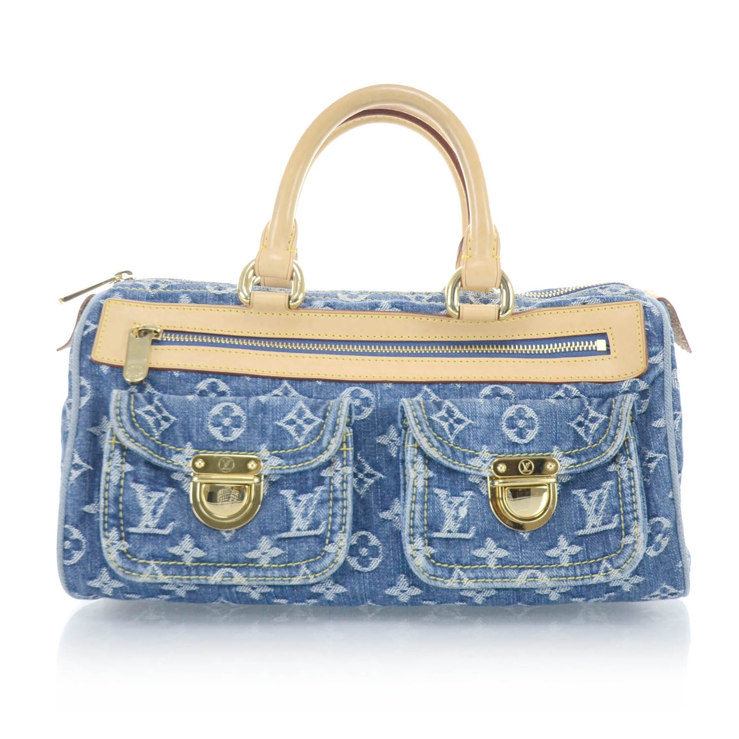 Monogram Denim Neo Speedy Blue