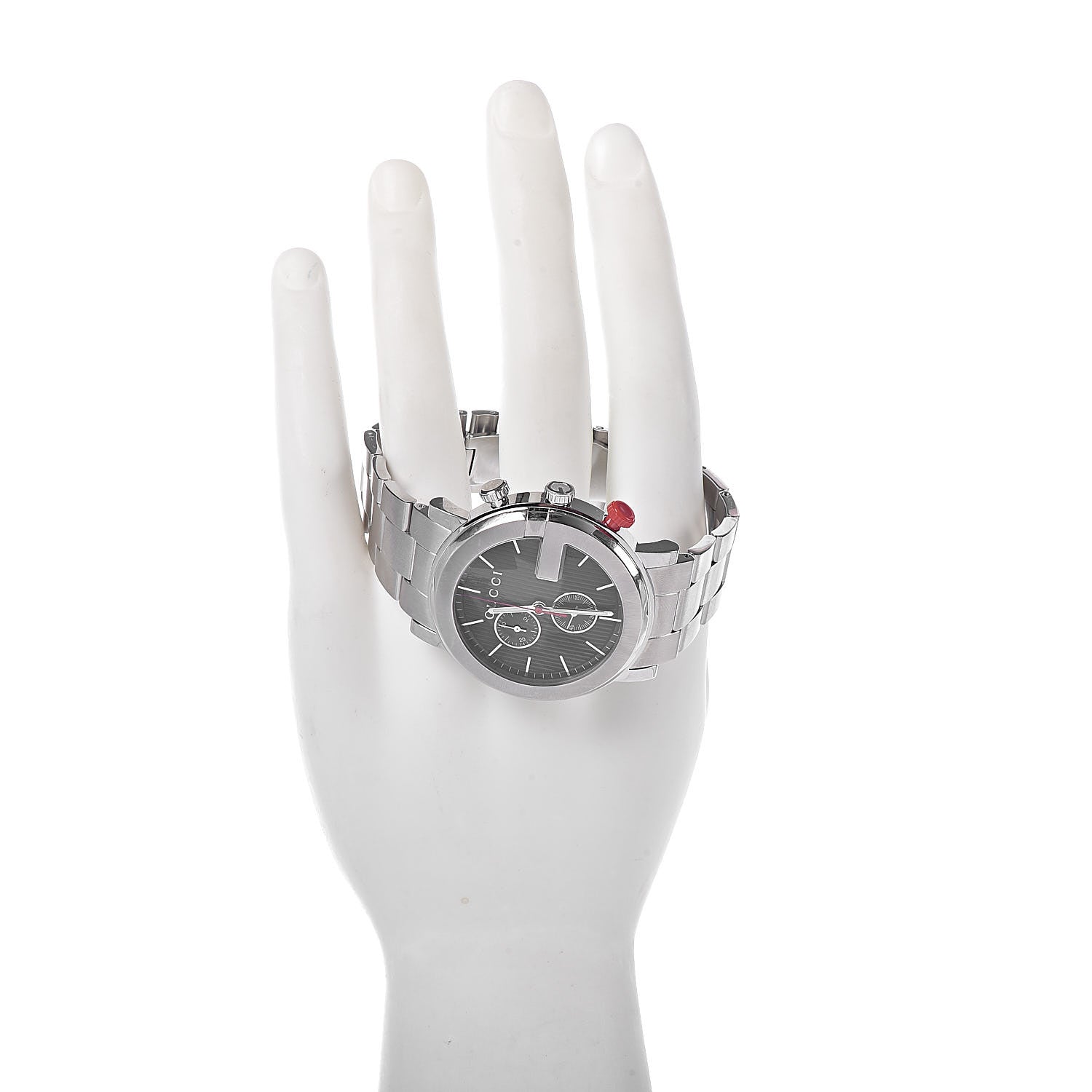 Gucci Stainless Steel 44mm G-Chrono Quartz Watch Black 2 of 7