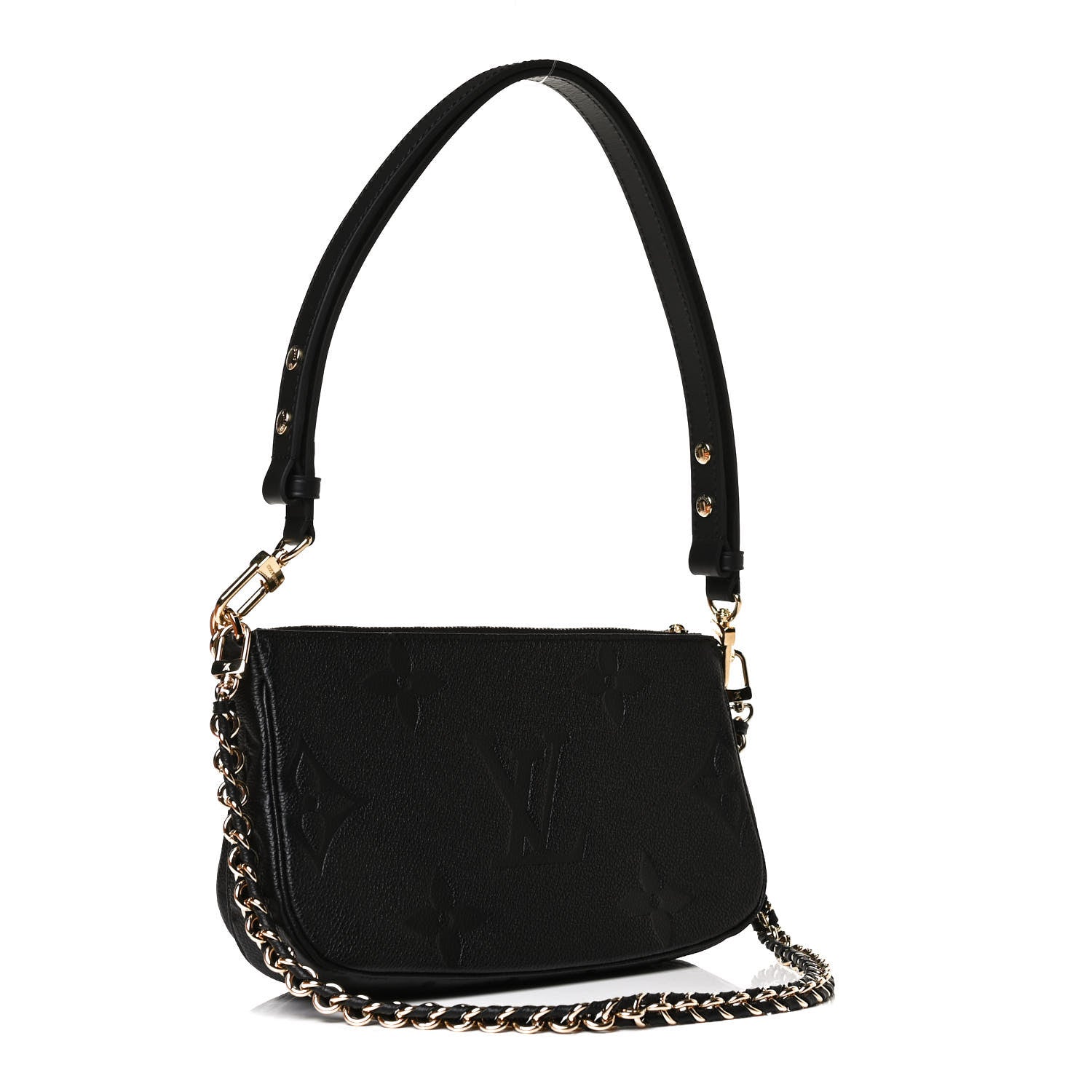 Louis Vuitton Empreinte Monogram Giant Multi Pochette Accessories Black 3 of 12