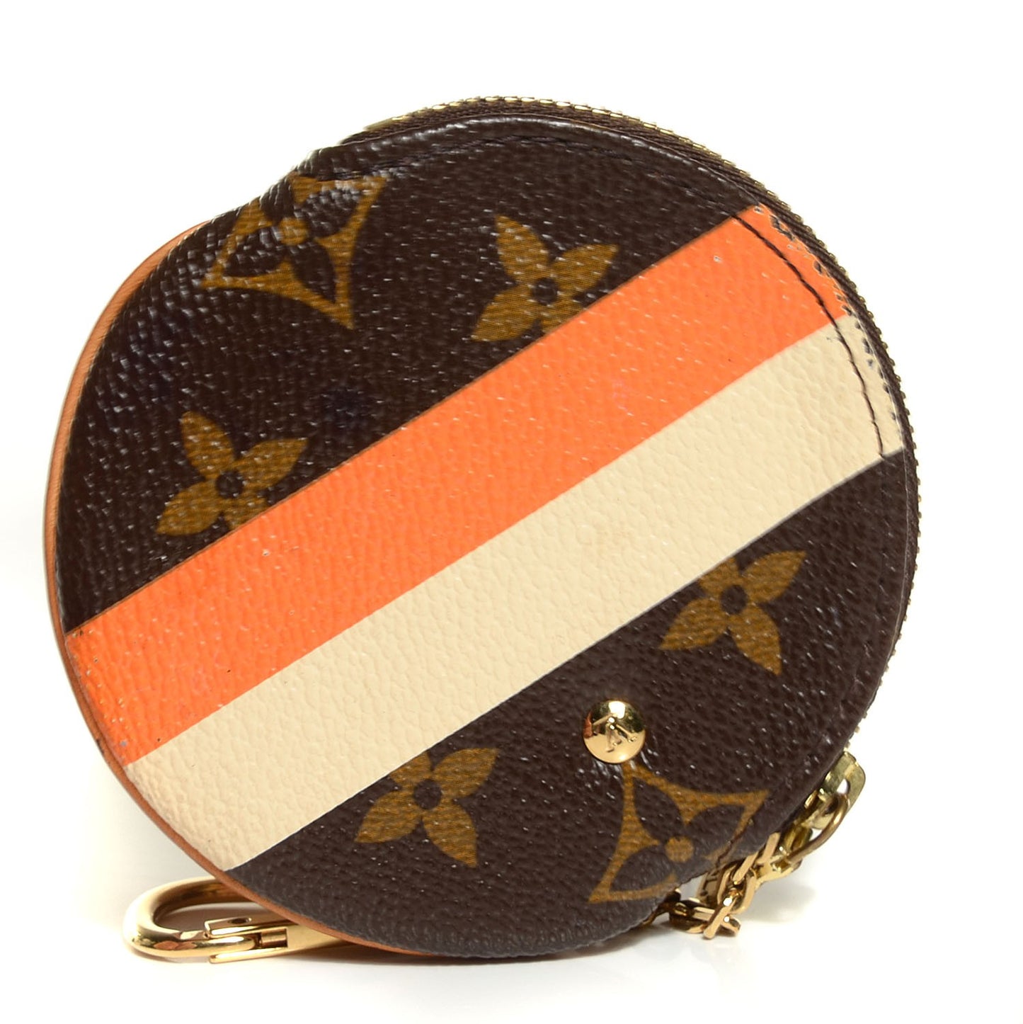 Monogram Groom Round Coin Purse