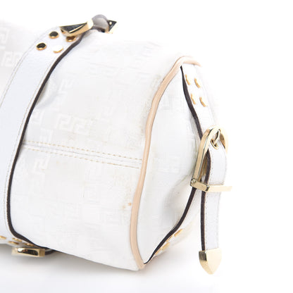 Versace Satin Chain Satchel White 9 of 16