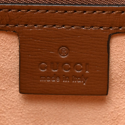 Gucci GG Supreme Monogram Azalea Calfskin Web Small Jackie 1961 Hobo Beige Ebony Brown Sugar 6 of 10