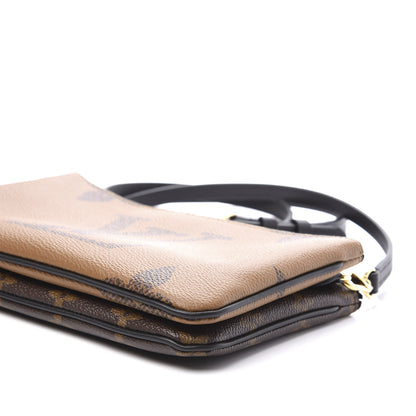 Louis Vuitton Reverse Monogram Giant Double Zip Pochette 7 of 11