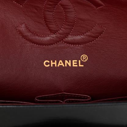 Chanel Lambskin Quilted Medium Double Flap Black 6 of 15