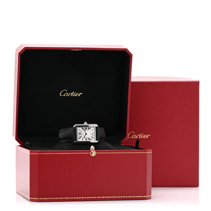 Cartier Stainless Steel Calfskin 24mm Tank Solo Quartz Watch 5 of 5