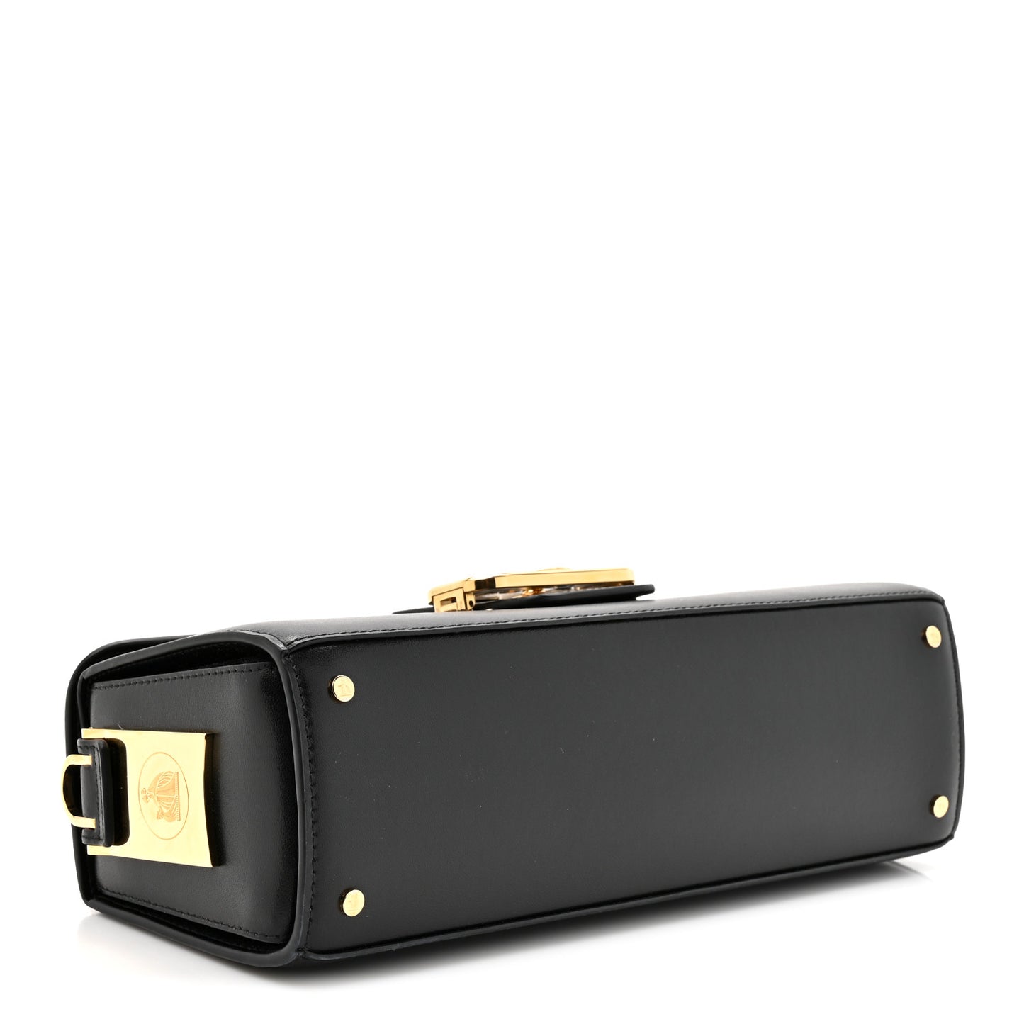 Calfskin Logo Medium Cat Pencil Bag Black