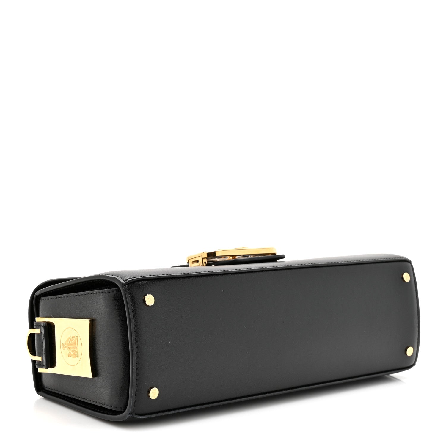 Lanvin Calfskin Logo Medium Cat Pencil Bag Black 4 of 9