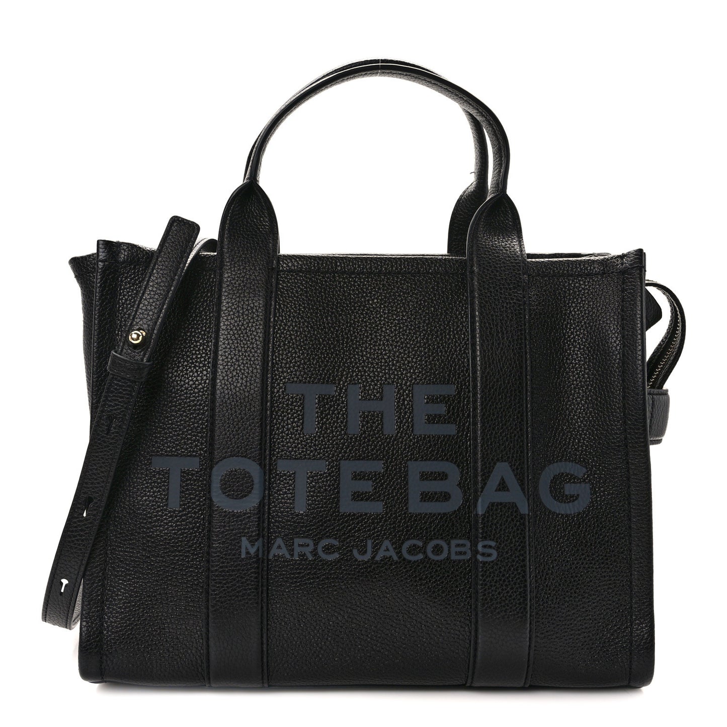 Grained Calfskin Medium The Tote Bag Black