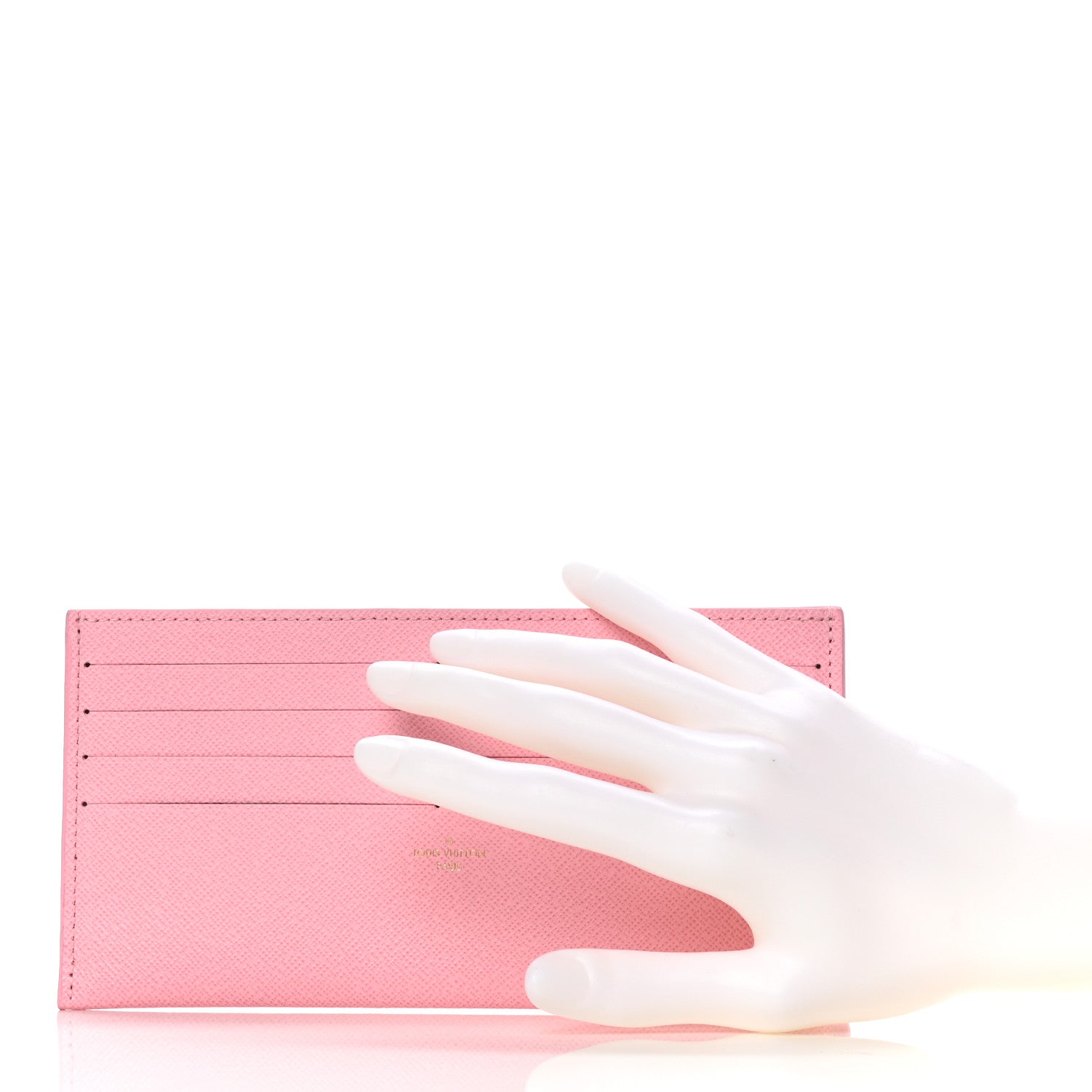 Louis Vuitton Calfskin Felicie Card Holder Insert Rose Ballerine 2 of 6