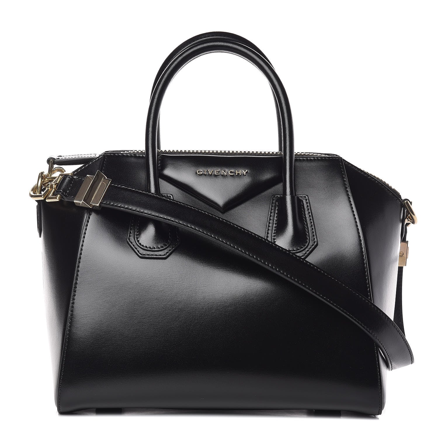 Givenchy Shiny Lord Calfskin Small Antigona Black 1 of 10