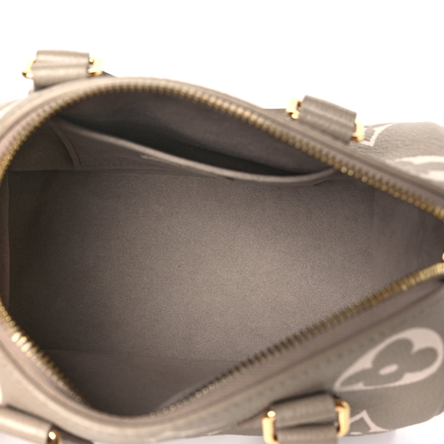 Empreinte Monogram Giant Speedy Bandouliere 20 Creme Beige