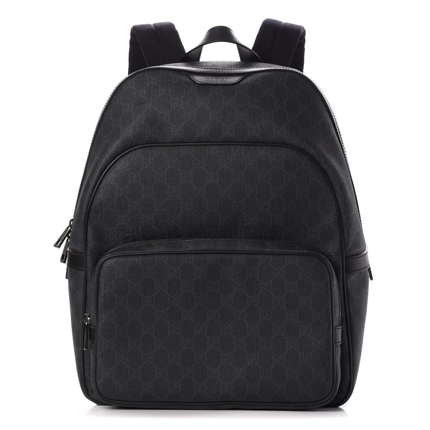 Gucci GG Supreme Monogram Medium Day Backpack Grey Black 1 of 9