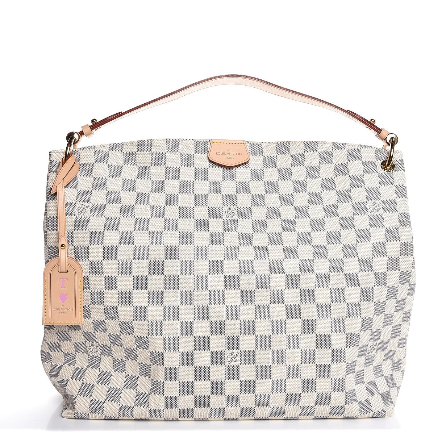 Damier Azur Graceful MM Rose Ballerine