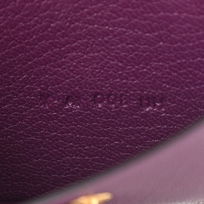 Hermes Chevre Mysore Mini Bearn Wallet Anemone 7 of 8