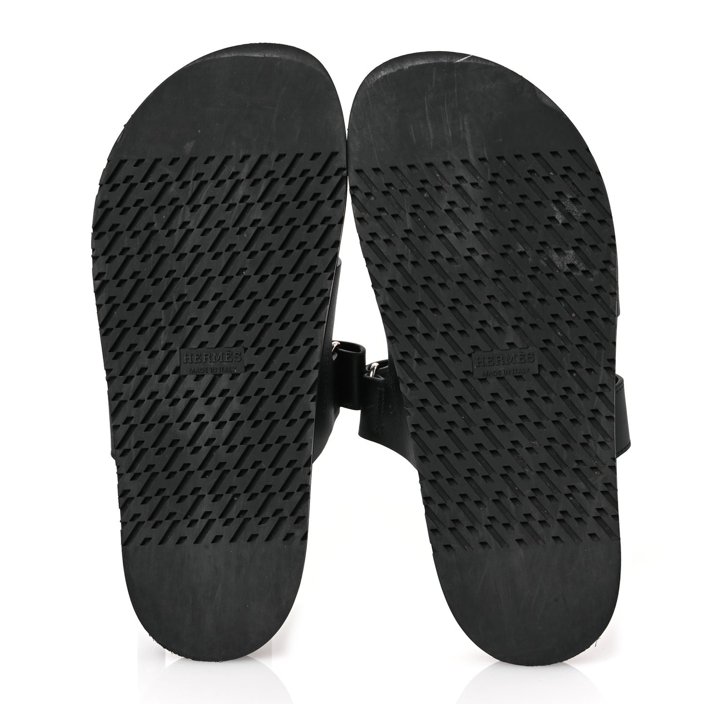 Calfskin Womens Chypre Sandals 39.5 Black