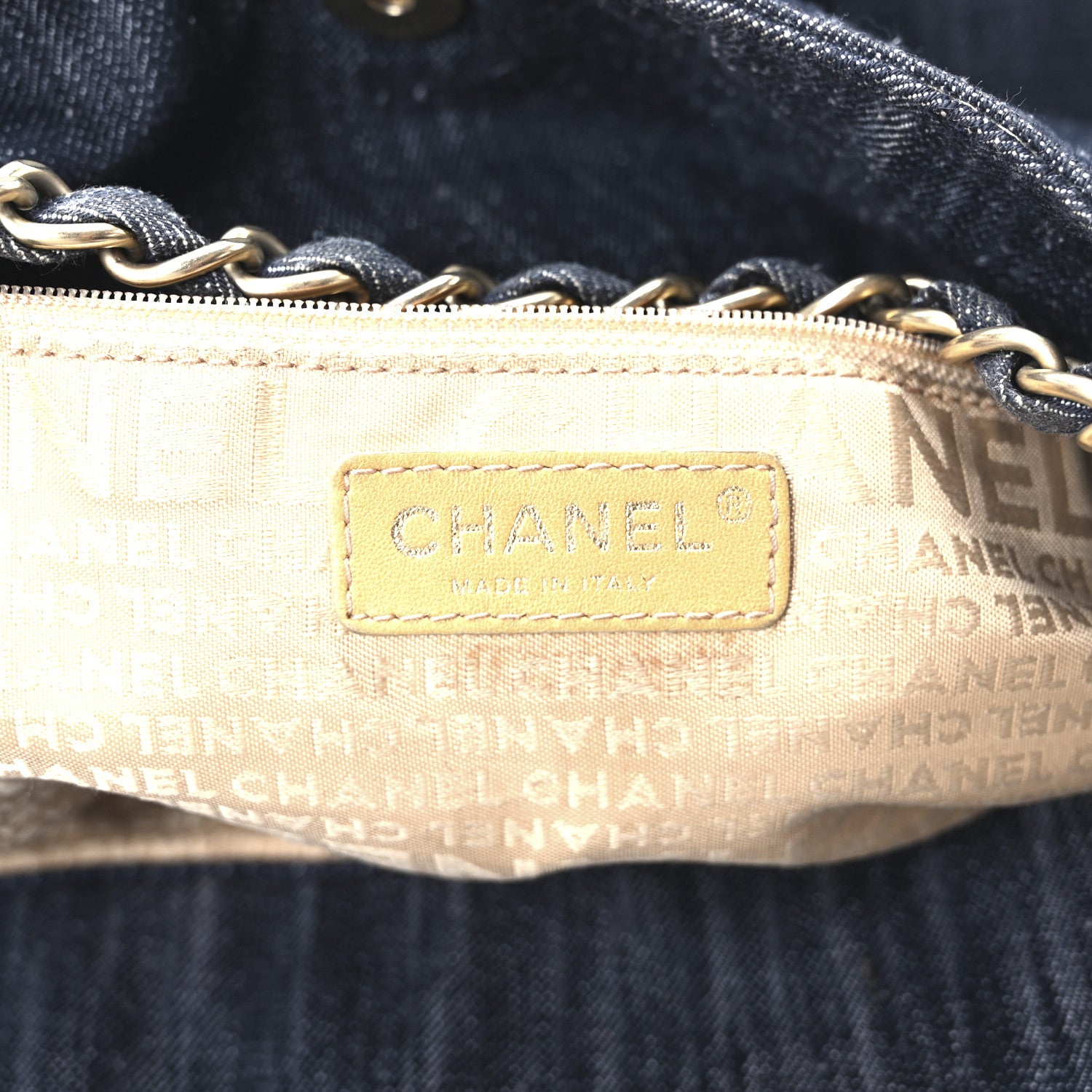 Chanel Denim XL Coco Cabas Tote Blue 7 of 11