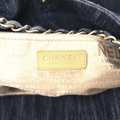 Chanel Denim XL Coco Cabas Tote Blue 7 of 11