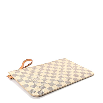 Louis Vuitton Damier Azur Neverfull MM GM Pochette Rose Ballerine 4 of 7