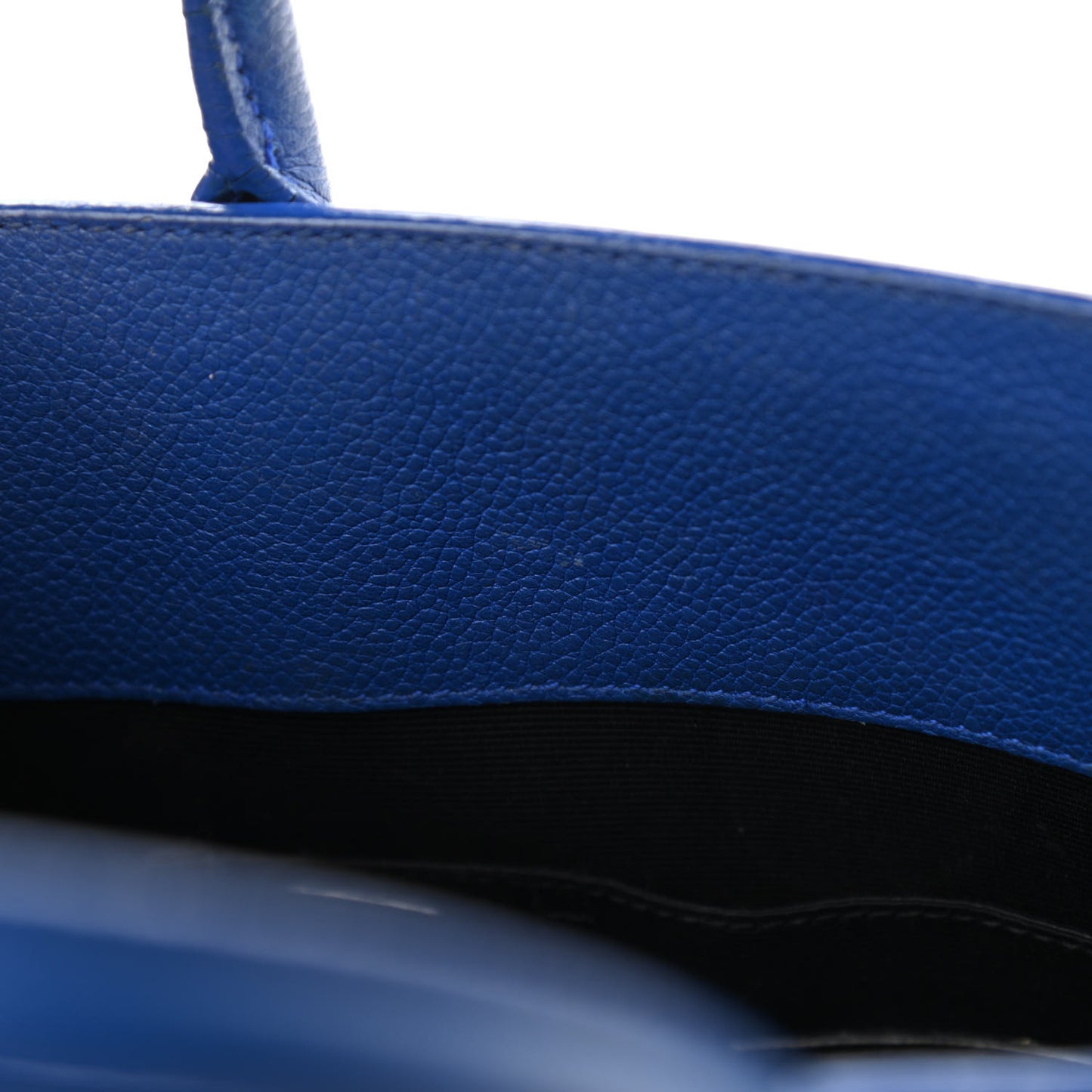 Grained Calfskin Nano Sac De Jour Royal Blue
