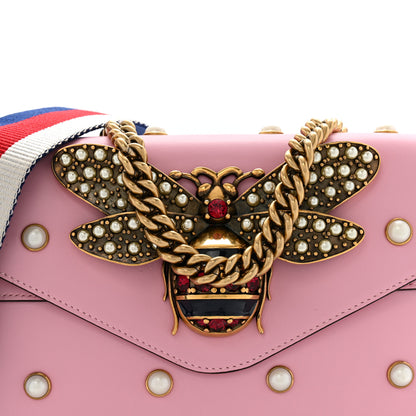 Gucci Nappa Pearl Studded Mini Queen Margaret Broadway Shoulder Bag Sugar Pink 8 of 14