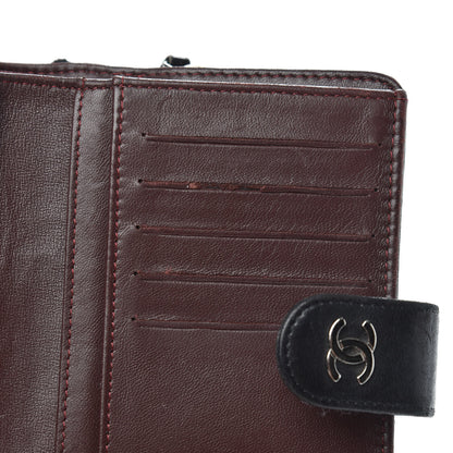 Chanel Lambskin Quilted Zipped Pocket Wallet Black 12 of 15