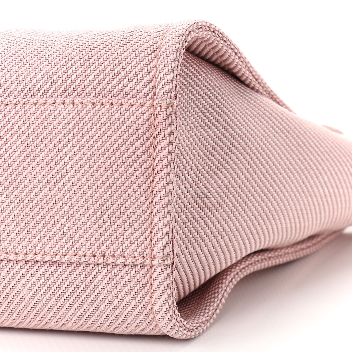 Mixed Fibers Calfskin Small Deauville Tote Rose Pink