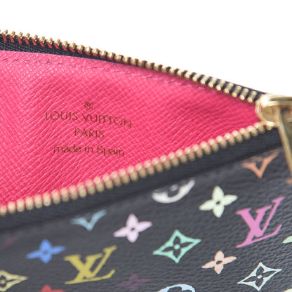 Louis Vuitton Monogram Multicolor Key Pouch Black Grenade 6 of 9