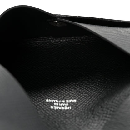Hermes Epsom Calvi Card Case Black 5 of 7