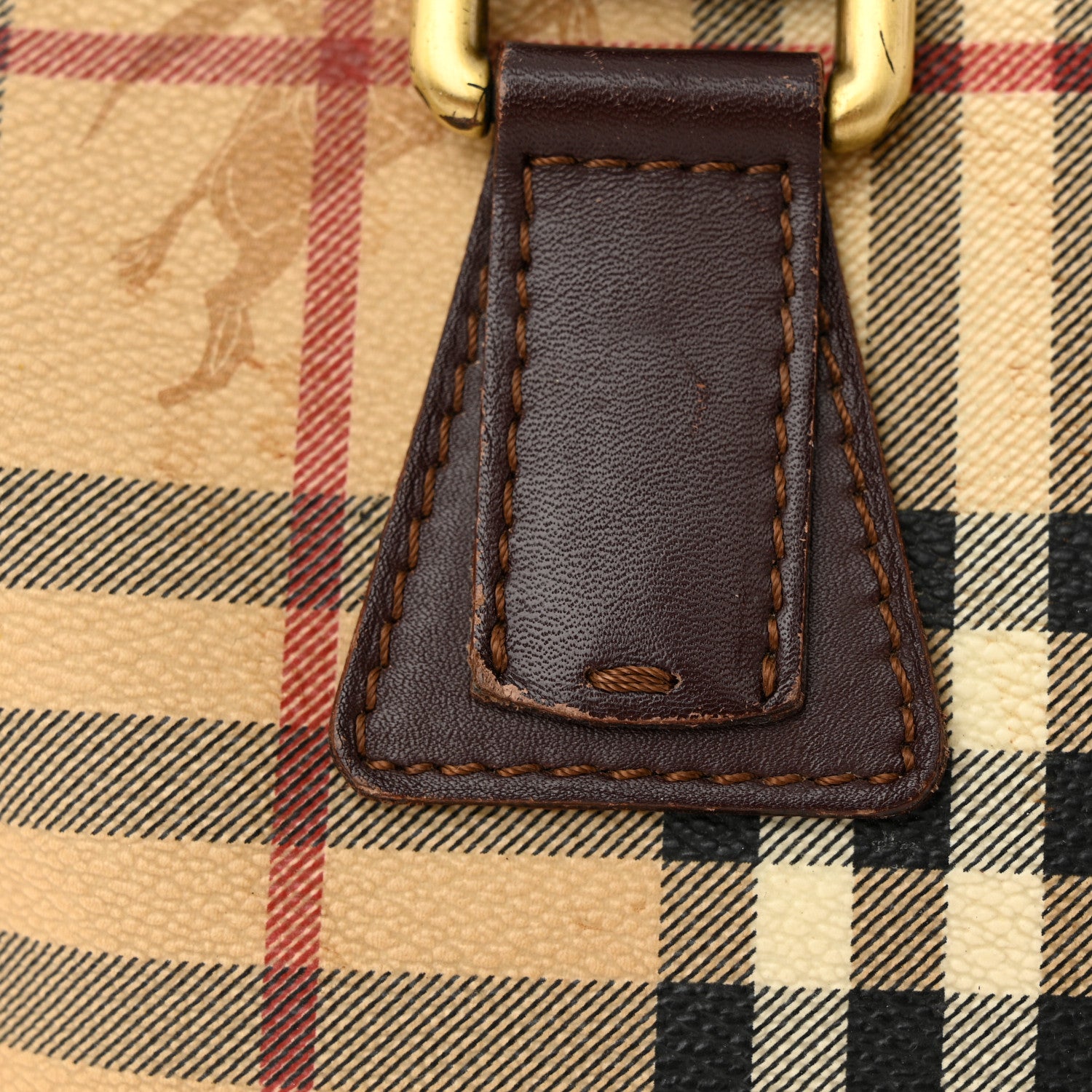 Burberry Haymarket Check Studded Bowler Brown 12 of 16
